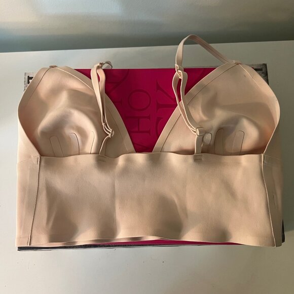 Free People intimately deep plunge bralette nude color size XS - Picture 4 of 9